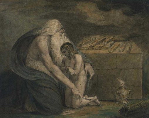 Le sacrifice d'Isaac, par William Blake