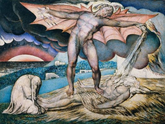 Satan torturant Job, par William Blake