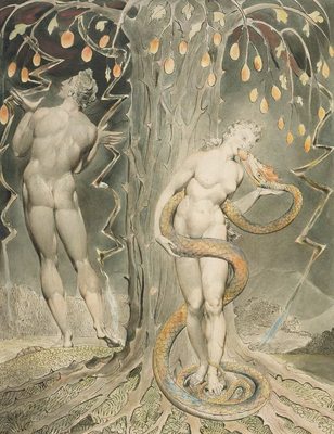 La Tentation d'Eve, par William Blake