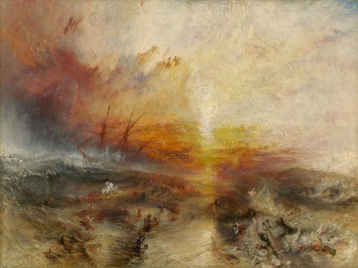 Esclaves jetant par-dessus bord les morts, et les mourants, par William Turner