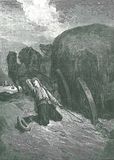 Le Chartier embourbé, Illustration de Gustave Doré des Fables de la Fontaine