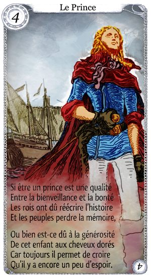 Le Prince, carte de tarot de Stéphen Moysan et Mathieu Jacomy