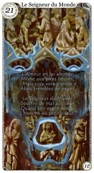Le Seigneur du Monde, carte de tarot de Stéphen Moysan et Mathieu Jacomy