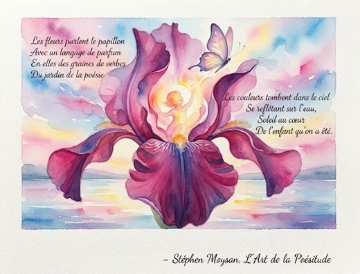Les fleurs parlent le papillon