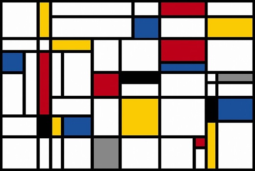 Composition 1, Piet Mondrian