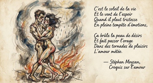 L'Amour météo, IA à la manière d'Egon Schiele