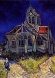 Église d'Auvers-sur-oise, tableau de Vincent Van Gogh