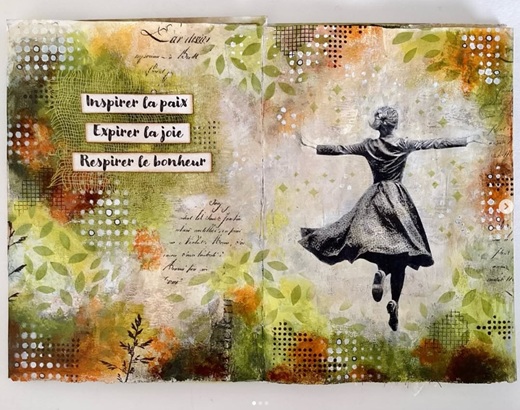 Tableau de Marie dans sa bulle