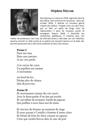 Poèmes de Stéphen Moysan sur les animaux